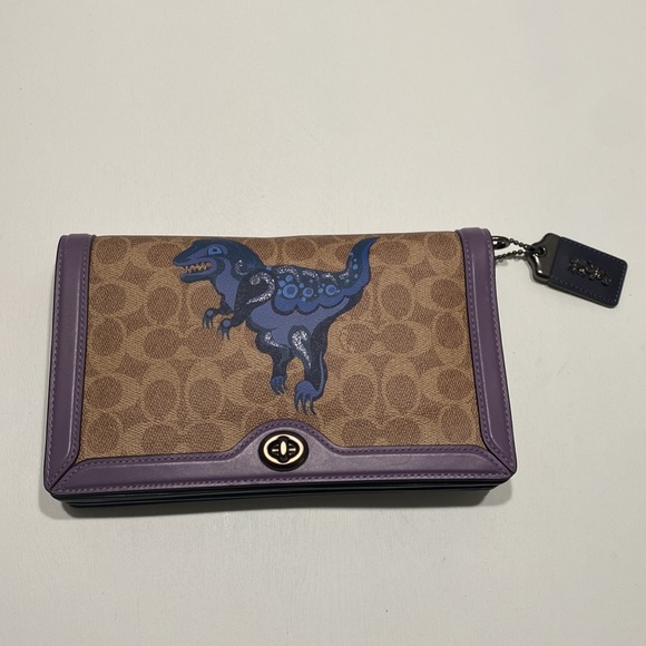 Coach by Zhu Jingyi Riley Crossbody Bag Signature Rexy Dusty Lavender 73942 - Picture 5 of 10